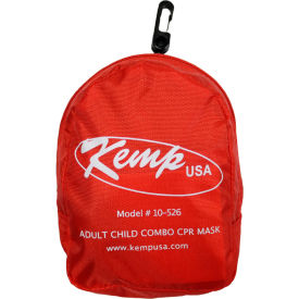 CPR Mask Adult & Child Combo w/ Gloves & Wipe in Soft Case