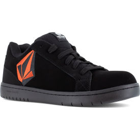Skate Inspired Work Shoes, Composite Toe, Size 11M, Black/Red