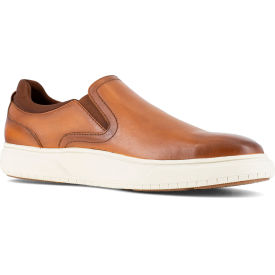 Premier Work Casual Slip-On Sneaker, Steel Toe, Size 10.5D, Cognac