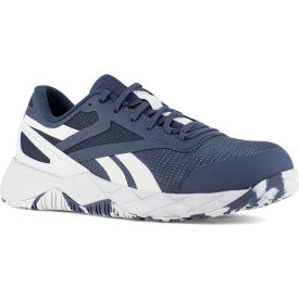 Nanoflex TR Athletic Work Shoes, Composite Toe, Size 10.5W, Navy/Light Gray
