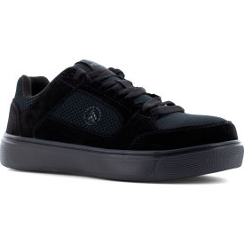 Evolve Skate Inspired Work Shoes, Composite Toe, Size 7W, Triple Black