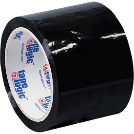 Colored Carton Sealing Tape, 3" x 55 yds., Black
