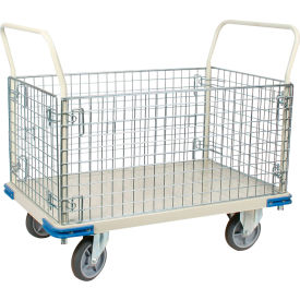 Heavy Duty Wire Caged Platform Truck, 1100 lb. Capacity, 48"L x 30"W x 40"H