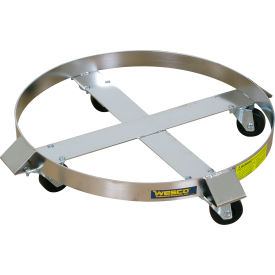 Drum Dolly w/ Cross Bar Base For 30 & 55 Gallon Drum, Hard Rubber Wheels, 900 lb. Cap.
