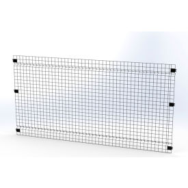 Welded Wire Security Partition Panel, 8 feet wide x 4 feet high, Black