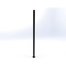 Welded Wire Security Partition Corner Post, 10'H, Black
