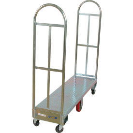 Galvanized Steel U-Boat Truck, 1750 lb. Capacity, 63"L x 18"W x 60"H
