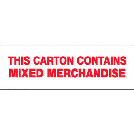 2" x 55 yds., Red/White Tape, Mixed Merchandise