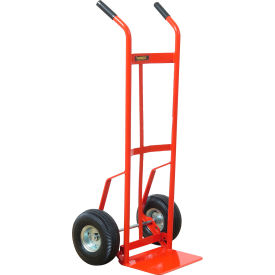 Steel Hand Truck w/ Double Handle, PE Pneumatic Wheels, 700 lb. Capacity