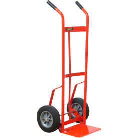 Steel Hand Truck w/ Double Handle, Solid Rubber Wheels, 800 lb. Capacity