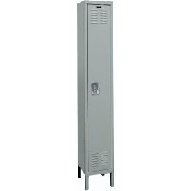 1-Tier 1 Door Premium Locker, 15"W x 24"D x 78"H, Dark Gray, Unassembled