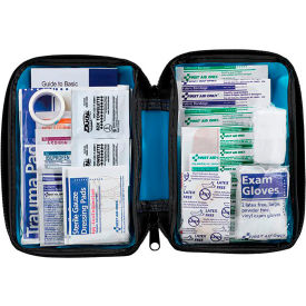 First Aid Kit, 25 Persons, 80 Pieces, OSHA Compliant, Fabric Case