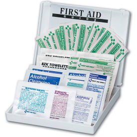 Personal First Aid Kit, 1-24 Persons, 34 Pieces, OSHA Compliant, Plastic Case