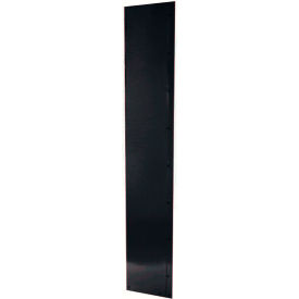 Universal End Panel For Locker, 1/8"W x 15"D x 72"H, Black