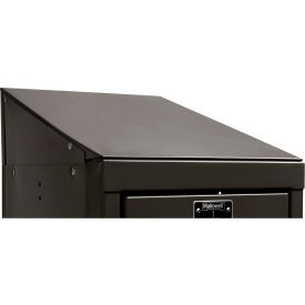 End Closure For Individual Slope Top, 1/8"W x 12"D x 4"H, Black