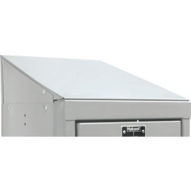 End Closure For Individual Slope Top, 1/8"W x 18"D x 6"H, Light Gray