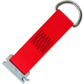 E-Track D-Ring Tie-Down Strap, 4400 lb. Capacity, 2" x 9"