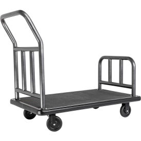 Utility Cart w/ Black Carpet & 5" Semi-Pneumatic Wheels, Coastal Finish