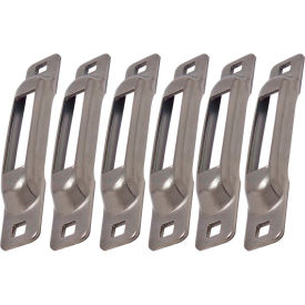 E-Track Single Strap Anchor, Stainless, Pack of 6