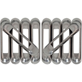 E-Track Weld-On Single Strap Anchor, Zinc, Pack of 10