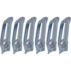 E-Track Weld-On Contoured Single Strap Anchor, Zinc, Pack of 6