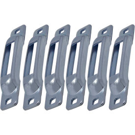 E-Track Single Strap Anchor, Zinc, Pack of 6