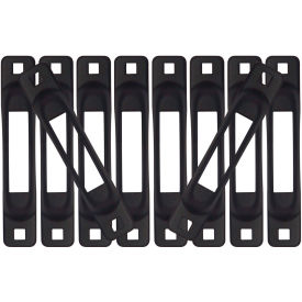 E-Track Single Strap Anchor, Black, Pack of 10