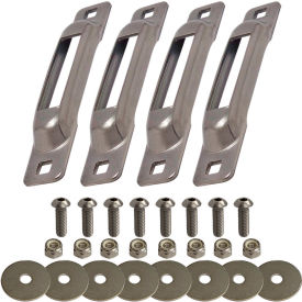 E-Track Single Strap Anchor w/ Allen Screws, Stainless, Pack of 4