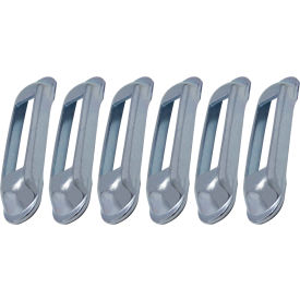 E-Track Weld-On Single Strap Anchor, Zinc, Pack of 6
