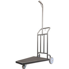 Compact Luggage Carrier w/ Black Carpet & 8" & 5" Wheels, Coastal Finish