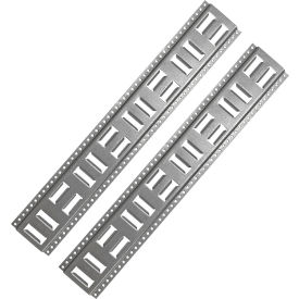 Fast-Track E-Track Horizontal Vertical Anchor Track, 32" Galvanized Steel, Pack of 2