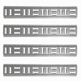 Fast-Track E-Track Horizontal Vertical Anchor Track, 32" Galvanized Steel, Pack of 4