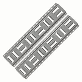 Fast-Track E-Track Horizontal Vertical Anchor Track, 24" Galvanized Steel, Pack of 2