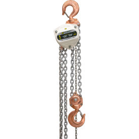 Spark Resistant Manual Chain Hoist, 5 Ton Capacity, 15' Lift