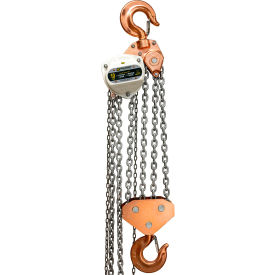 Spark Resistant Manual Chain Hoist, 10 Ton Capacity, 20' Lift