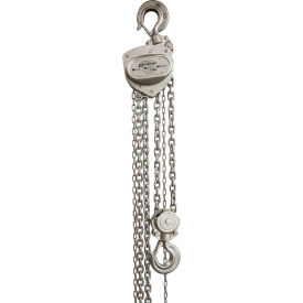 Stainless Steel Manual Chain Hoist, 3 Ton Capacity, 20' Lift