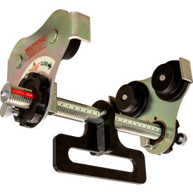 Push Beam Trolley with OBH Hanger, 12"W Flange, 1/2 Ton Capacity