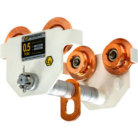 Spark Resistant Push Beam Trolley, 1/2 Ton Capacity