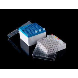 Cryo Storage Box For 1.0ml & 1.8ml Vials, 81 Places, White, Pack of 4