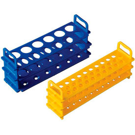 Test Tube Rack For 16mm Tubes, 31 Places, Blue, Pack of 4