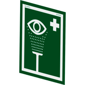 Universal Eye & Face Wash Sign For Wall Mounting, PVC, 10"W x 12"H