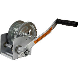 Carbon Steel Hand Winch w/ Drill Drive Adapter, 1200 lb. Capacity