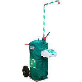 Portable Safety Shower w/ Eye & Face Wash, Self-Contained, 30 Gallon Capacity, 20V CD12