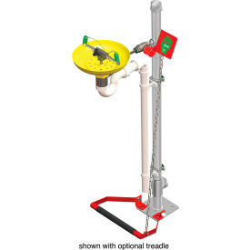 Eye & Face Wash Station, Pedestal Mount, ABS Plastic Bowl, Stainless Steel Pipe