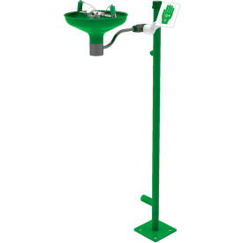 Laboratory Eye & Face Wash Station, Pedestal Mount, Stainless Steel Bowl