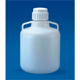 Carboy, Autoclavable, PP, 10 Liter Capacity, White