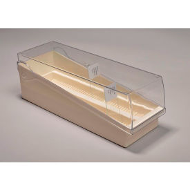 Slide Storage Rack For 100 Slides, Plastic, 3"W x 9"D x 3-1/2"H, Tan