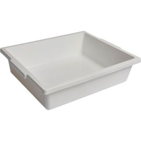 Laboratory Tray, Polypropylene, Large, 20"L x 17"W x 5"H, White, Pack of 6