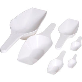 Laboratory Scoops, PP, 250ml Capacity, White, Pack of 12
