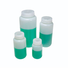 Reagent Bottle, Wide Mouth, HDPE, 250ml Capacity, Clear, Pack of 250